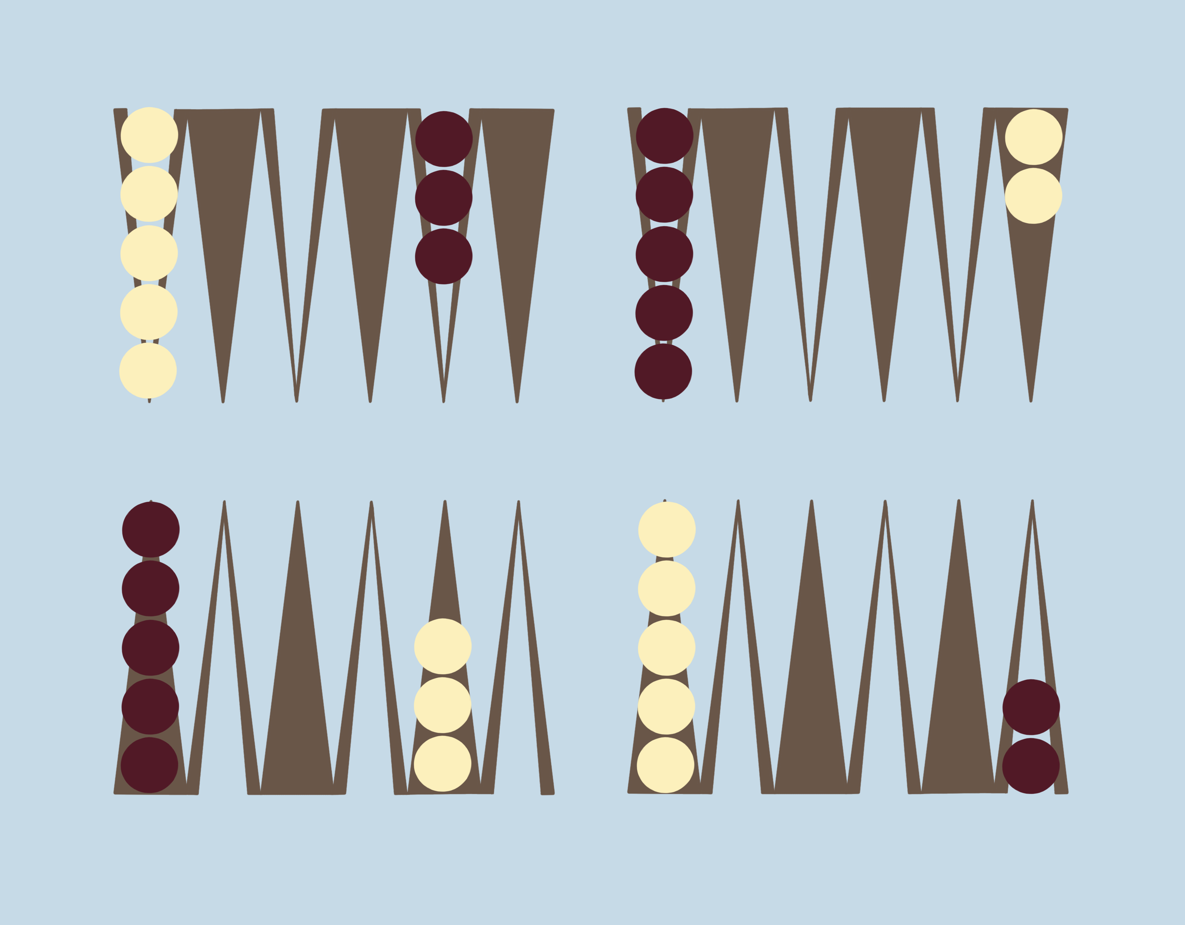 Backgammon starting position